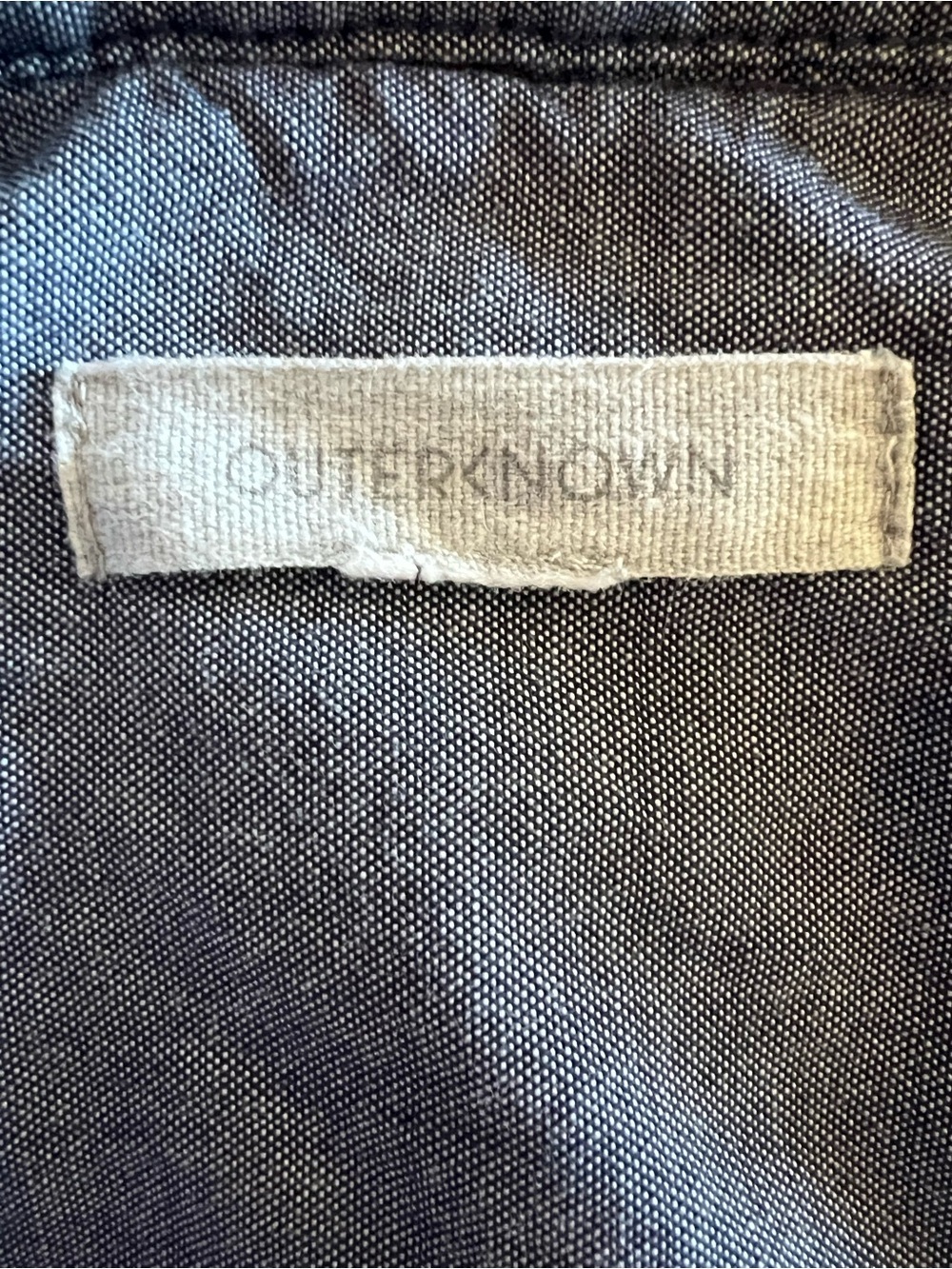 🤍Outerknown Chroma Blanket Shirt in Gray & White Plaid • Organic Cotton • XS/S - Picture 4 of 6